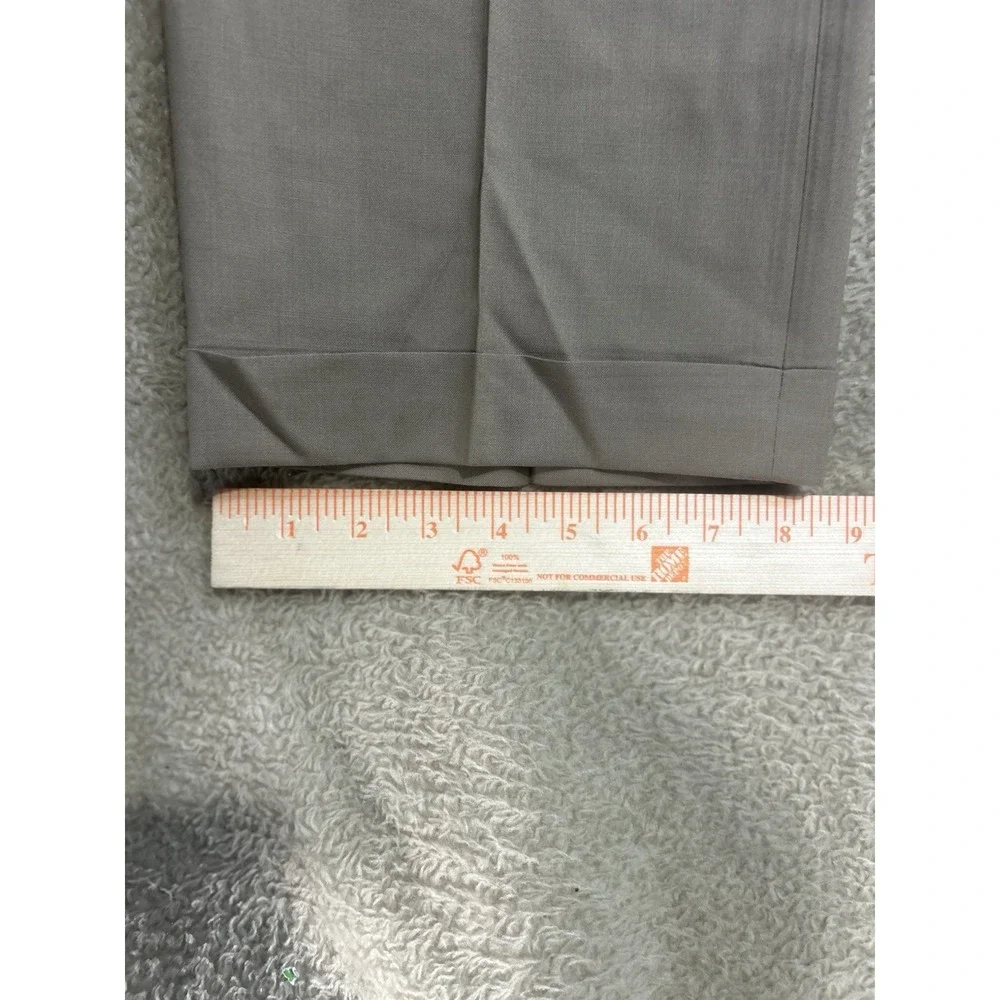 Ralph Lauren 100% Wool Pants Men's 36 x 30 Total Comfort Lightweight Cuffed‎ Tan